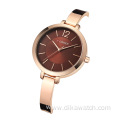 CURREN 9012 Charm Ladies Wrist Watches for Women Luxury Small Strap Big Dial Rose Gold Women Watch Top Brand 2021 Fine Gift